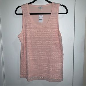 JCREW light pink tank top (NWT)